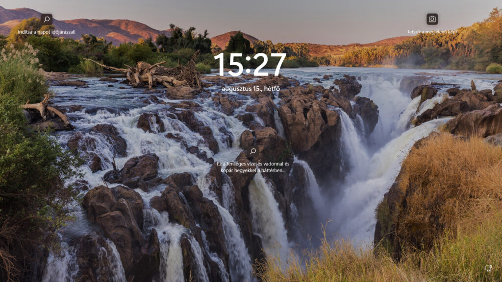 13. ábra: Példa a Windows 11 Zárolási képernyőjére.