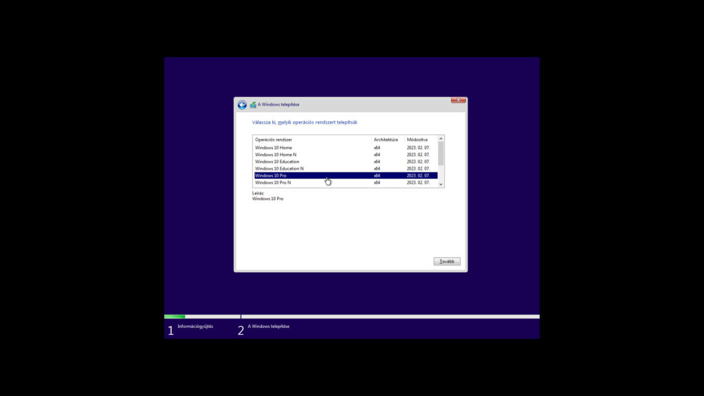 3. ábra: Válassz a kiadások közül – mindennapi használatra a Windows 10 Pro a legmegfelelőbb.